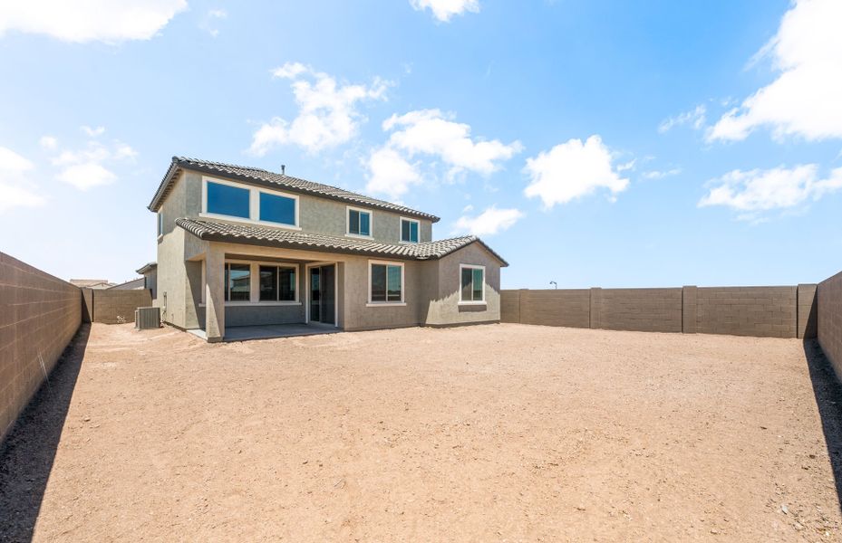 Exterior details and patio area of a home in El Rancho Santa Rosa, Maricopa (Image 3).
