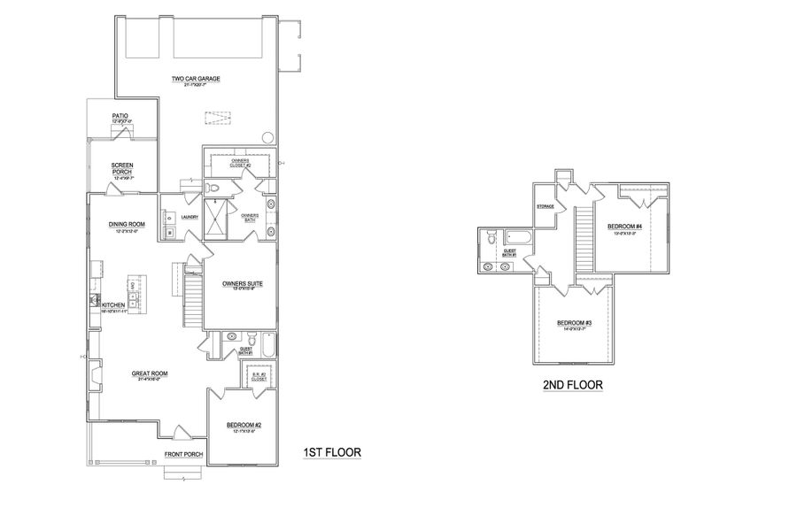 2D floor plan layout of this home in The Sanctuary at Sunset Beach, Sunset Beach, NC (Image 5).