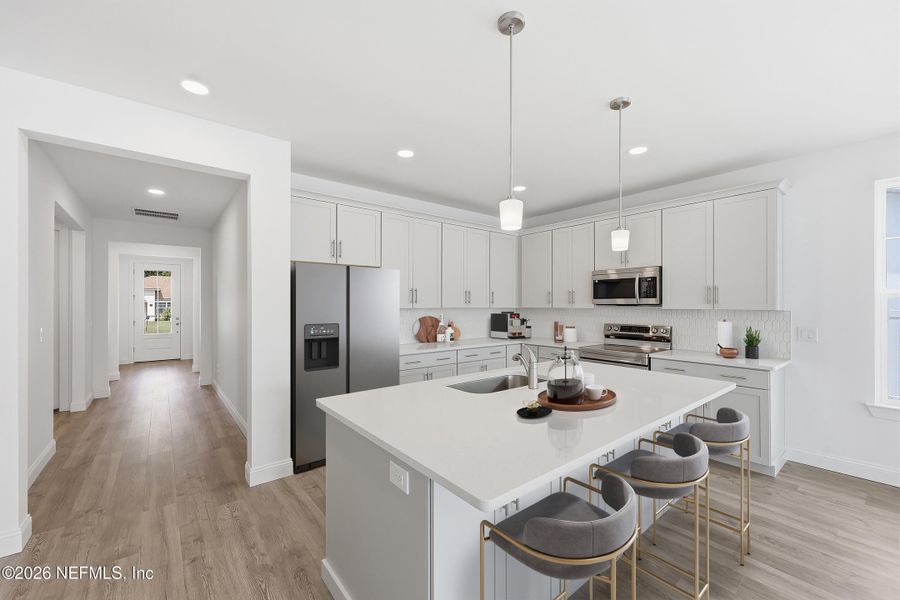 Furnished interior view inside a new home in Palm Coast Homes, Palm Coast (Image 10).