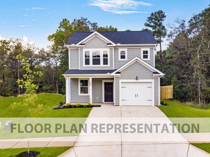 1486 Floorplan | Exterior View of Single-Family Home by Ivey Homes 1486 Floorplan | Exterior View of Single-Family Home by Ivey Homes