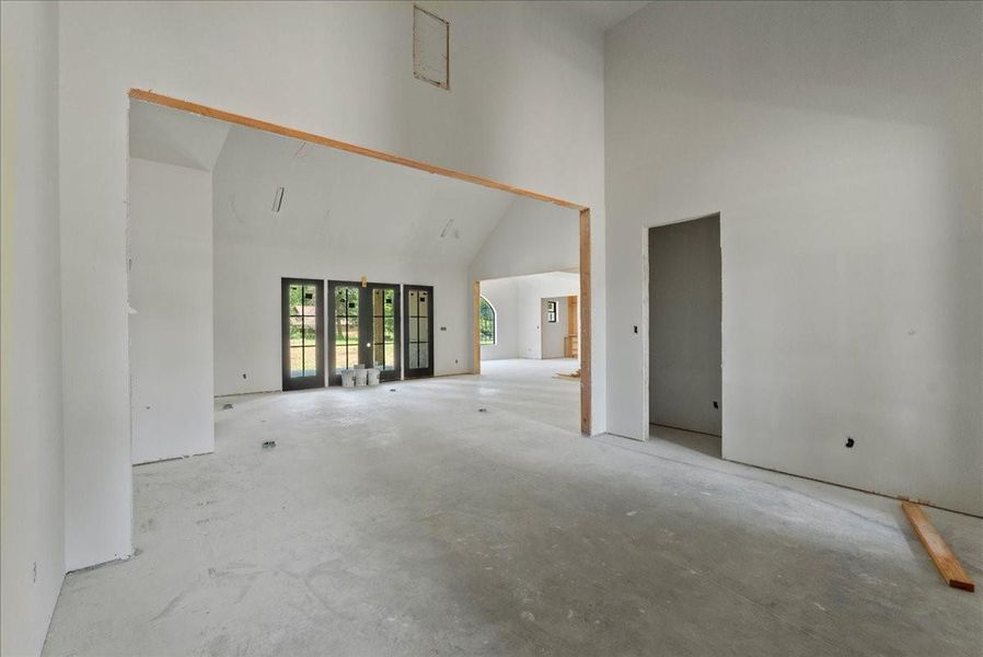 View of back patio doors and dining room. View of back patio doors and dining room.
