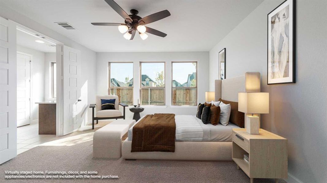 Furnished interior view inside a new home in The Parks At Wilson Creek 40', Celina (Image 6).