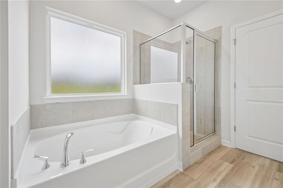 Furnished interior view inside a new home in Northwoods at Mirror Lake, Villa Rica (Image 8).