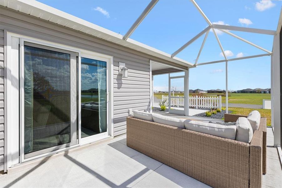 Exterior details and patio area of a home in , The Villages (Image 29). Exterior details and patio area of a home in , The Villages (Image 29).