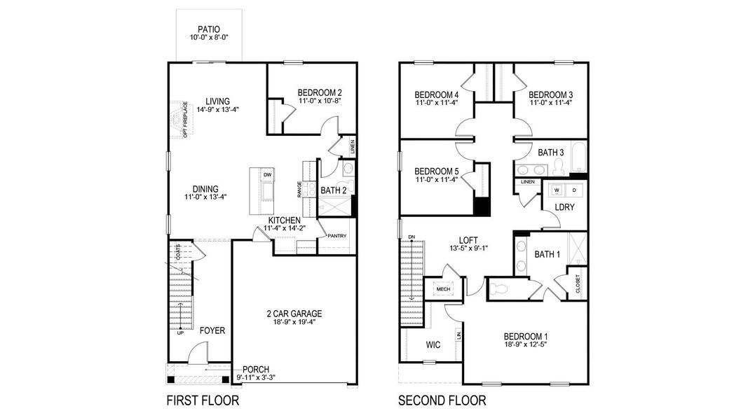 2D floor plan layout of this home in Fieldcrest Acres, Blountville, TN (Image 2). 2D floor plan layout of this home in Fieldcrest Acres, Blountville, TN (Image 2).