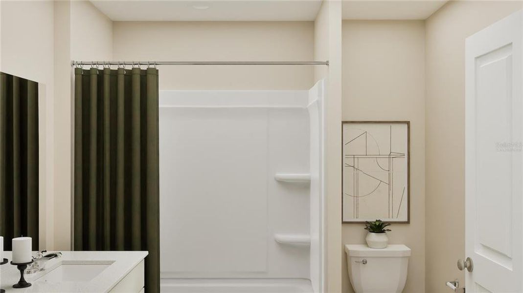 Furnished interior view inside a new home in Crosswinds, Haines City (Image 22).