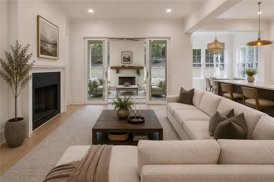 Furnished interior view inside a new home in , Brookhaven (Image 15).