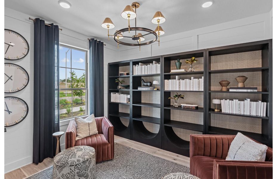 Furnished interior view inside a new home in Del Webb New Braunfels at Veramendi, New Braunfels (Image 12).