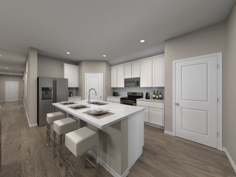 Furnished interior view inside a new home in Flora, Hutto (Image 3).