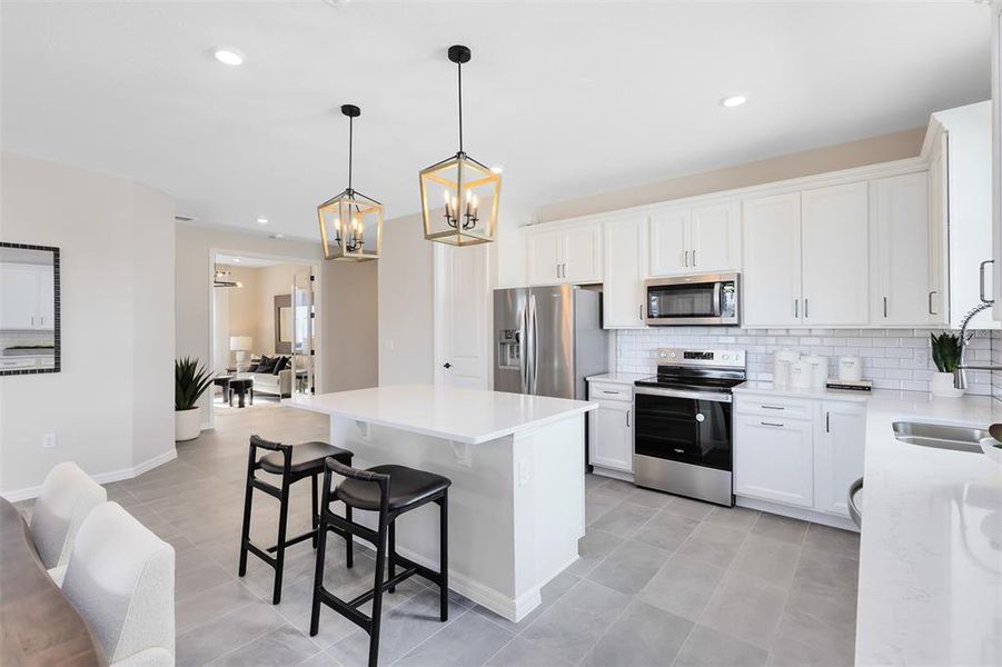 Furnished interior view inside a new home in Bridgewalk, St. Cloud (Image 24).