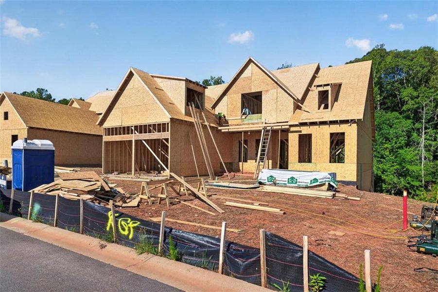 In-progress construction of a new home in , Statham, GA (Image 4).