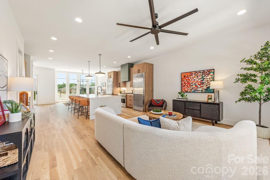 Furnished interior view inside a new home in , Charlotte (Image 11).