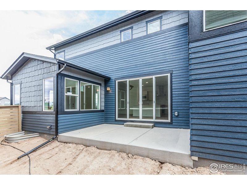 Exterior details and patio area of a home in , Timnath (Image 3).