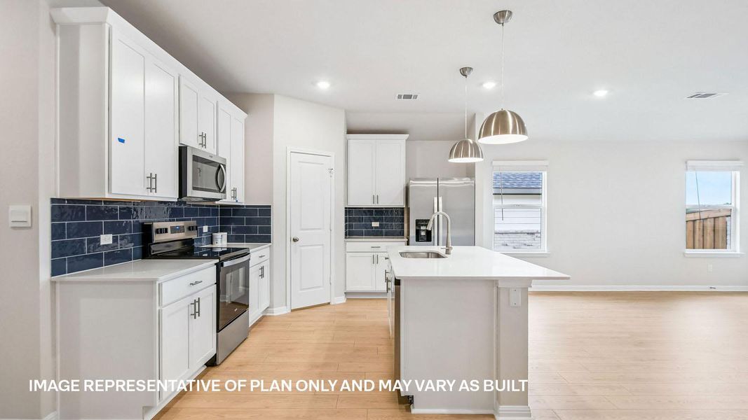 Furnished interior view inside a new home in Trails at Wildhorse, Austin (Image 6).
