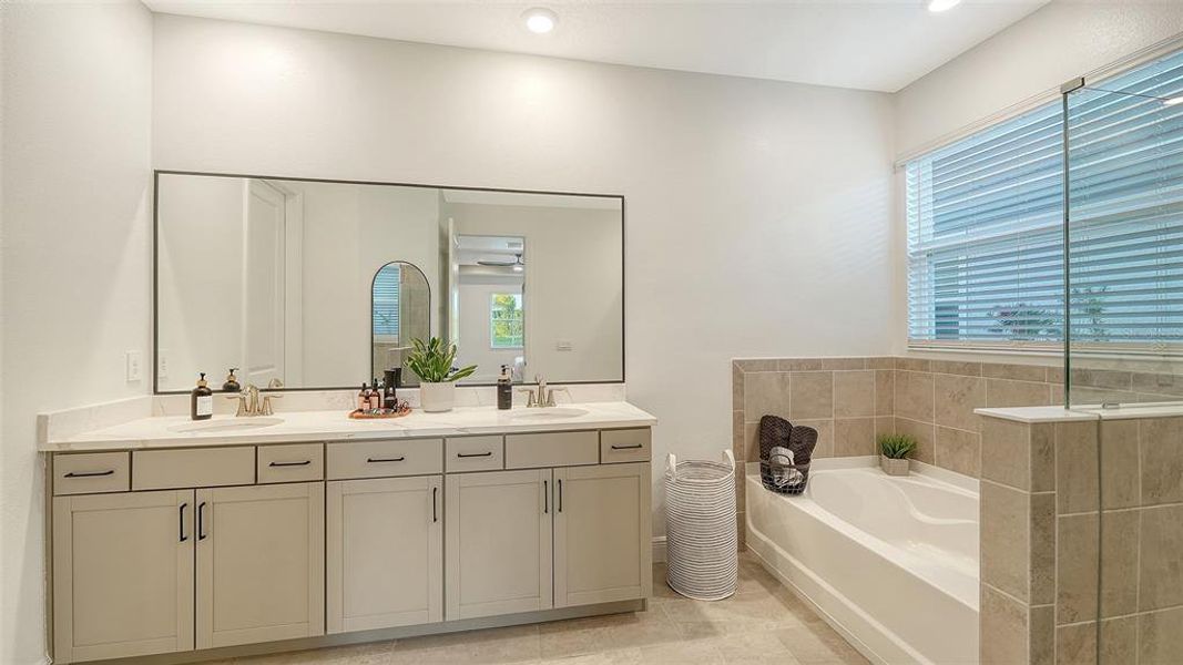 Furnished interior view inside a new home in Star Farms at Lakewood Ranch, Bradenton (Image 19).