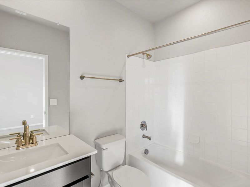 Furnished interior view inside a new home in Poudre Heights: The Alpine Collection, Windsor (Image 6).