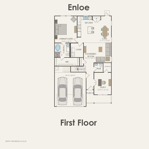 2D floor plan layout of this home in Stokesbury, Waller, TX (Image 6). 2D floor plan layout of this home in Stokesbury, Waller, TX (Image 6).