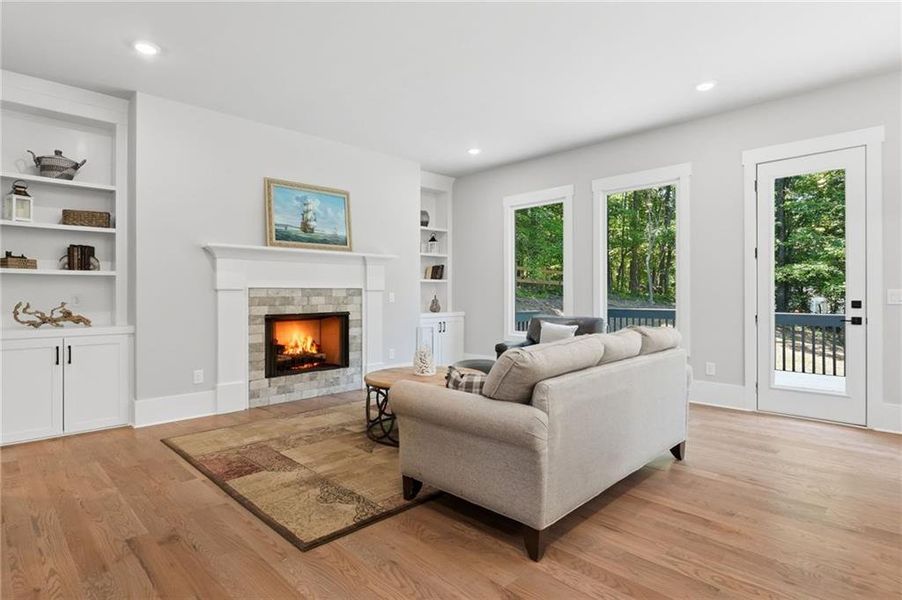 Furnished interior view inside a new home in , Canton (Image 54).