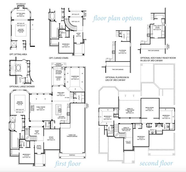 2D floor plan layout for the Reagan 3903 by J. Patrick Homes in Colton, Montgomery, TX (Image 3). 2D floor plan layout for the Reagan 3903 by J. Patrick Homes in Colton, Montgomery, TX (Image 3).