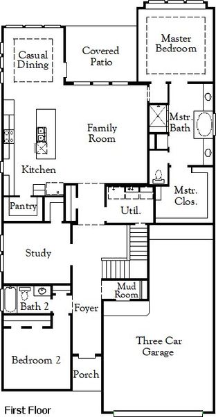2D floor plan layout of this home in The Grove at Blackhawk, Pflugerville, TX (Image 4). 2D floor plan layout of this home in The Grove at Blackhawk, Pflugerville, TX (Image 4).
