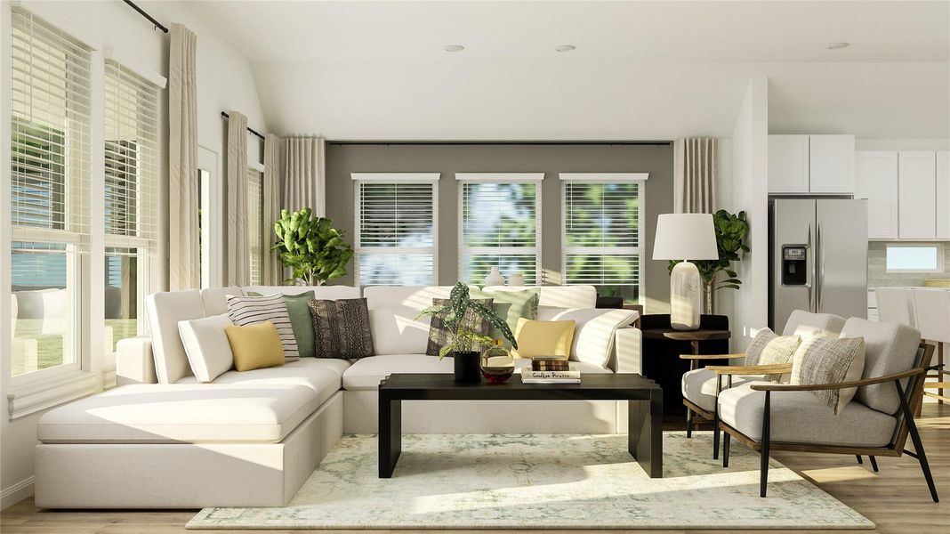 Furnished interior view inside a new home in Lively Ranch: Brookstone Collection, Georgetown (Image 12).