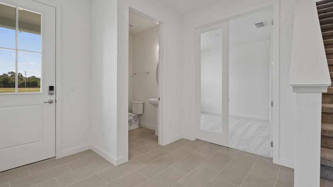 Half bath and study at Trinity Place at DRB homes Half bath and study at Trinity Place at DRB homes