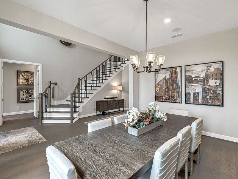 Furnished interior view inside a new home in Avalon at Cypress, Cypress (Image 8).