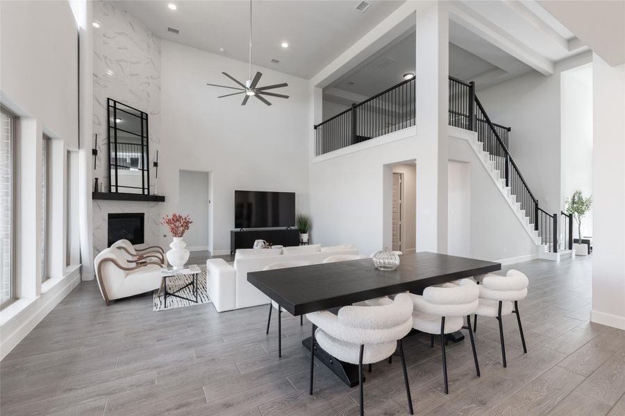 Furnished interior view inside a new home in Elyson 65', Katy (Image 14). Furnished interior view inside a new home in Elyson 65', Katy (Image 14).