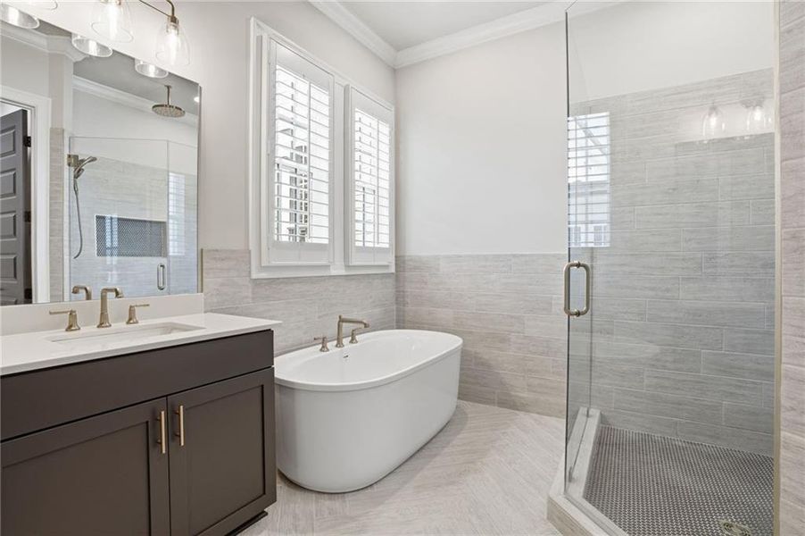 Furnished interior view inside a new home in , Dacula (Image 10).