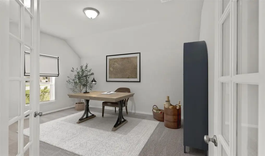 Private home office (*Photo not of actual home and used for illustration purposes only.)