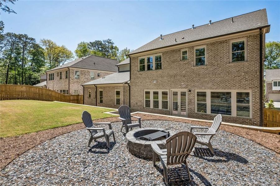 Exterior details and patio area of a home in The Enclave on Lavista, Tucker (Image 26).