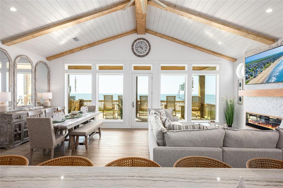 Furnished interior view inside a new home in , Bolivar Peninsula (Image 13).
