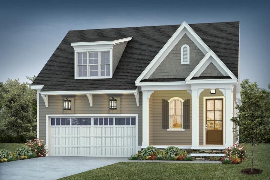Representative exterior photo of a completed home built from the Cameron by Homes by Dickerson in Wendell Falls, Wendell, NC (Image 1). Representative exterior photo of a completed home built from the Cameron by Homes by Dickerson in Wendell Falls, Wendell, NC (Image 1).