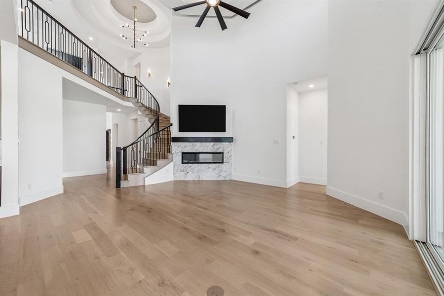 Spacious, unfurnished interior of a new home in Fields Select - 50's, Frisco (Image 8).