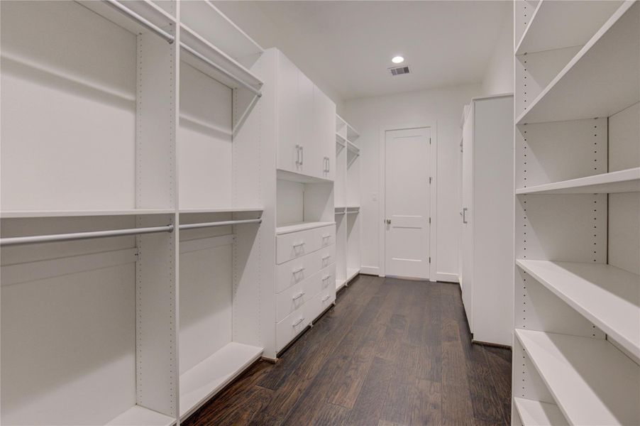 Large walk in closet