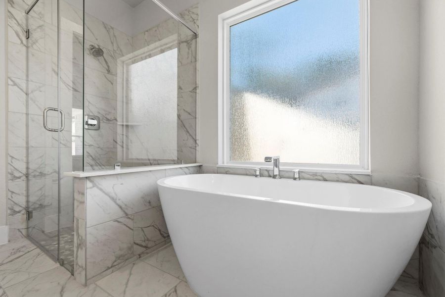 Furnished interior view inside a new home in Barton Creek Ranch, Conroe (Image 7).