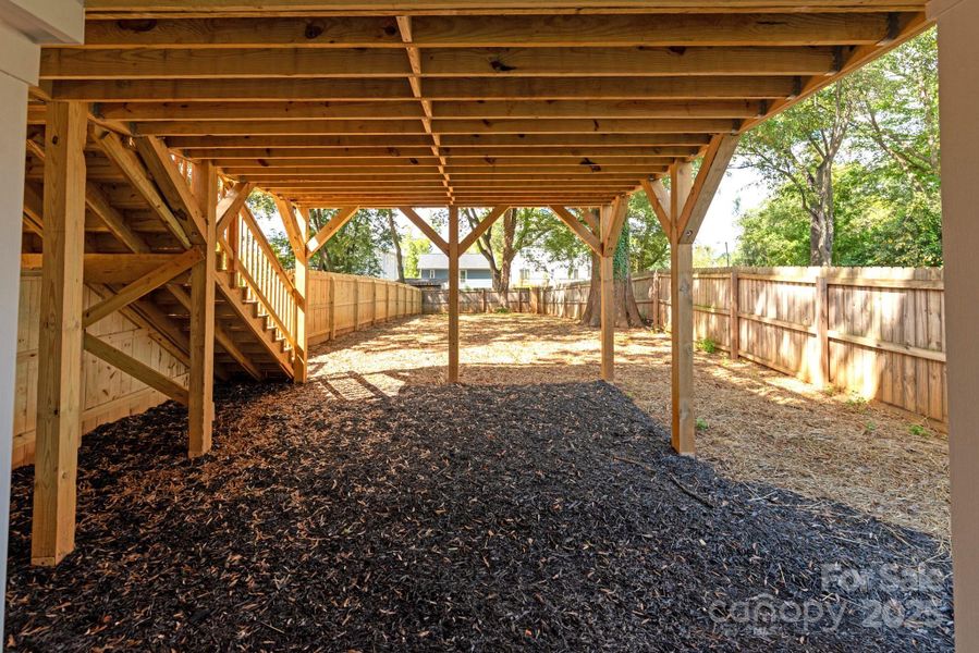 Exterior details and patio area of a home in , Charlotte (Image 3). Exterior details and patio area of a home in , Charlotte (Image 3).