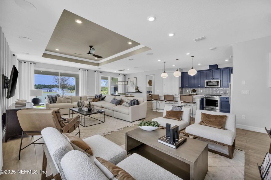 Furnished interior view inside a new home in Double Branch, Middleburg (Image 10). Furnished interior view inside a new home in Double Branch, Middleburg (Image 10).