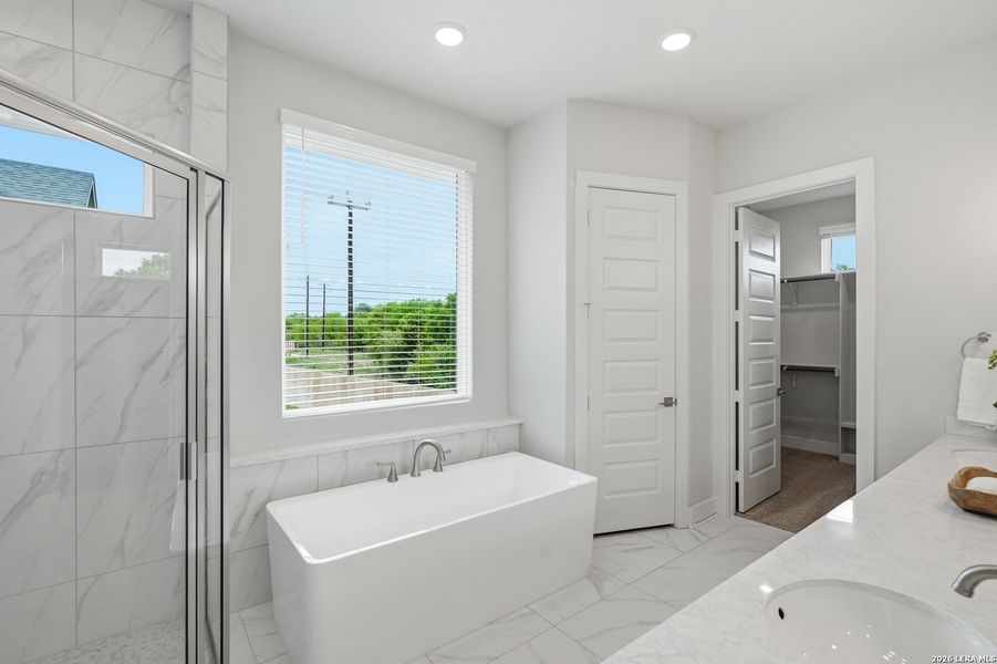 Furnished interior view inside a new home in Potranco Oaks, Castroville (Image 14).