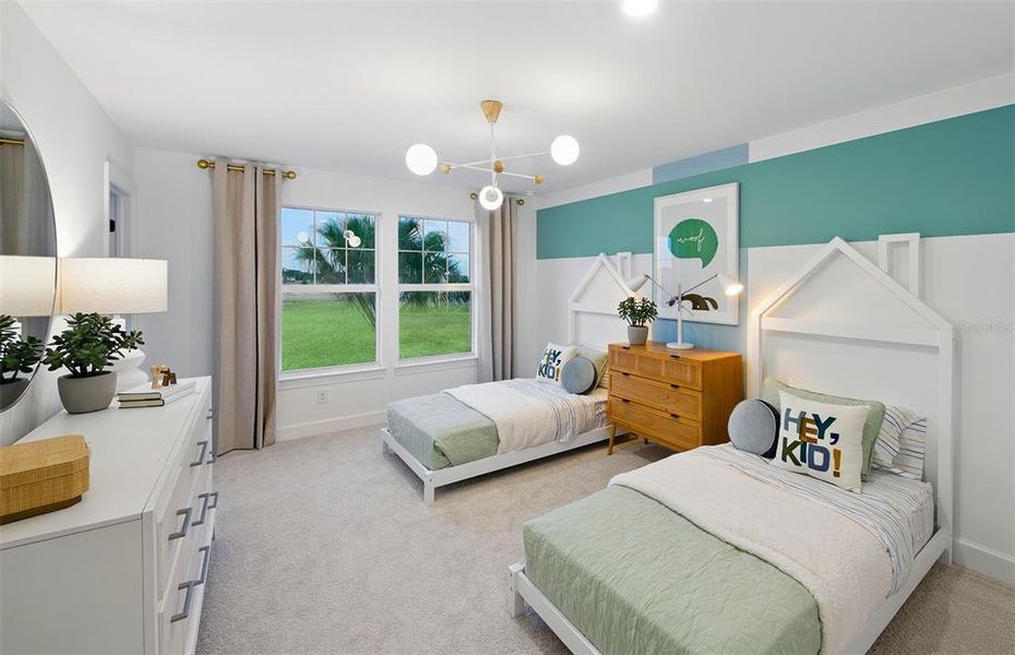 Furnished interior view inside a new home in Seminole Palms, Palm Coast (Image 8).