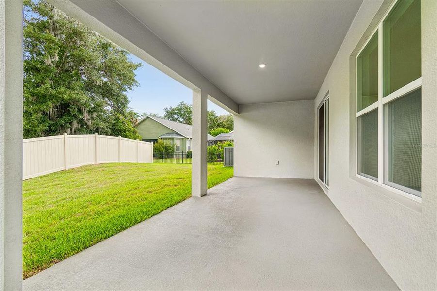 Exterior details and patio area of a home in Cascades at Southern Hills, Brooksville (Image 40).