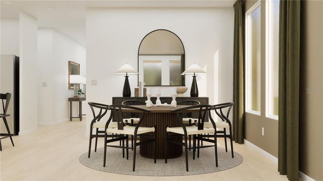 Furnished interior view inside a new home in , Davenport (Image 8).