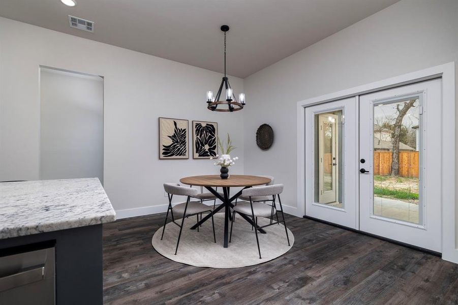 Furnished interior view inside a new home in , River Oaks (Image 18).