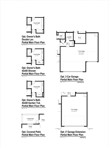 2D floor plan layout for the Elm View by View Homes in Weltner Farms 50’s, New Braunfels, TX (Image 4).