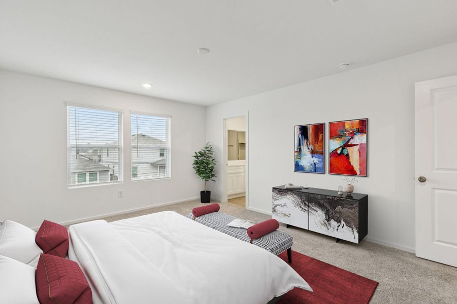 Furnished interior view inside a new home in Decker Farms, Magnolia (Image 10).