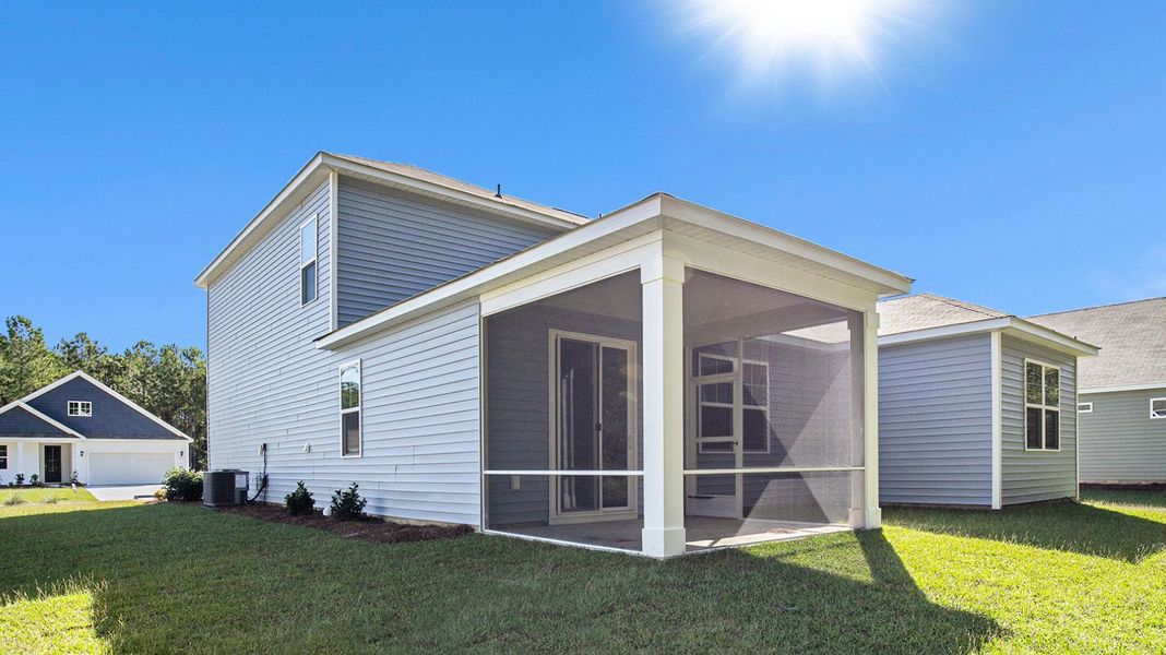 Exterior details and patio area of a home in Eden Springs, Longs (Image 3).