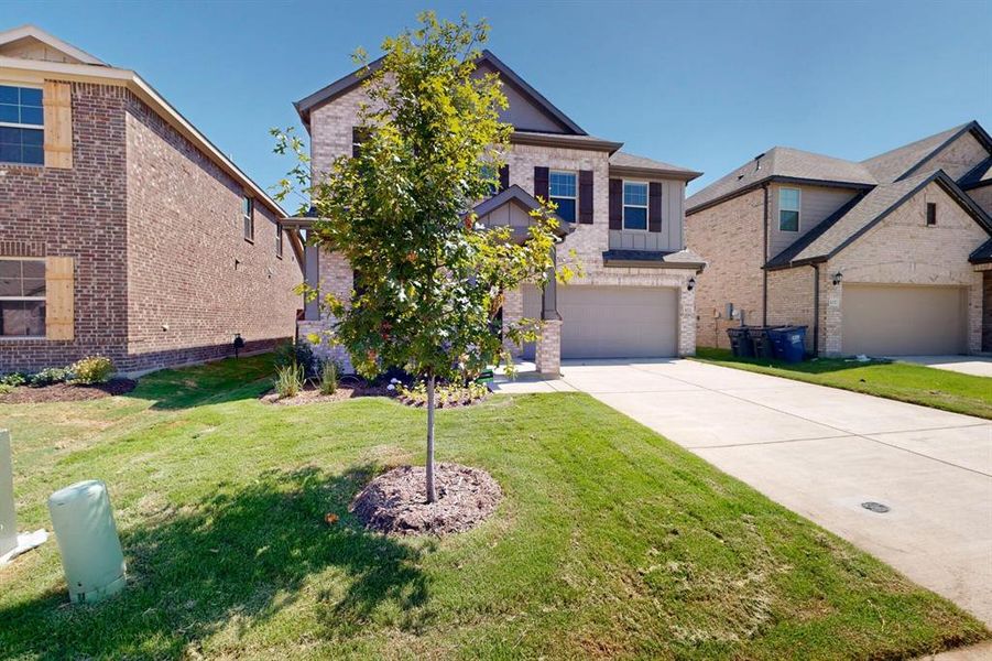 Front exterior of a new home in Forest Park, Princeton, TX, highlighting curb appeal (Image 1). Front exterior of a new home in Forest Park, Princeton, TX, highlighting curb appeal (Image 1).
