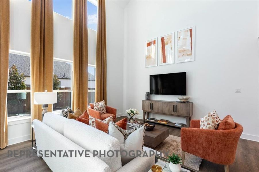 Furnished interior view inside a new home in The Parks at Wilson Creek, Celina (Image 36).