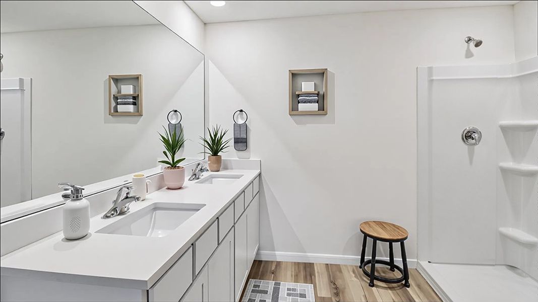 Representative furnished interior of a home built from the Aria by D.R. Horton in Emerson Pointe, Ocala (Image 9).