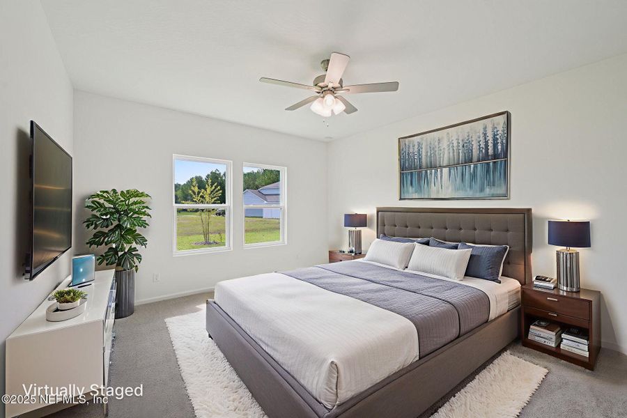 Furnished interior view inside a new home in Panther Creek, Jacksonville (Image 9). Furnished interior view inside a new home in Panther Creek, Jacksonville (Image 9).